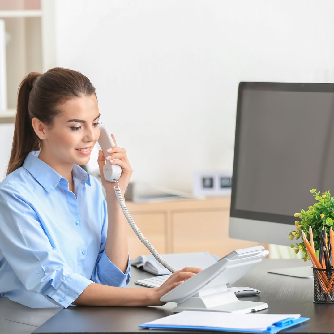 businesswoman talking on phone